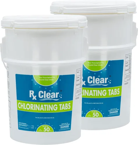 Miniatura 8 de Rx Clear - Tabletas de cloro de 3 pulgadas 5 libras Tabletas estabilizadas individuales para desinfectar piscinas De larga duración