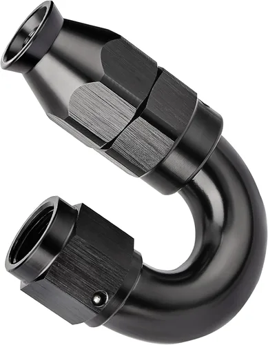 Miniatura 26 de EVIL ENERGY - Adaptador de manguera de una pieza PTFE 4AN de 30 grados, aluminio, color negro