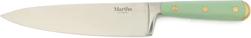 Miniatura 7 de Martha Stewart Juego de 16 cuchillos de cocina Lockton de acero inoxidable de alto carbono con mango forjado triple remachado de ABS, bloque