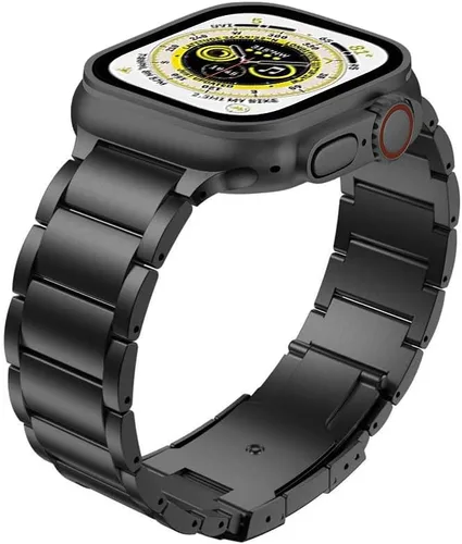 Compatible con Apple Watch Ultra 2 correas de 1.929 in titanio metal para hombres y mujeres, compatible con Apple Watch Series 10 Band 1.811 in,