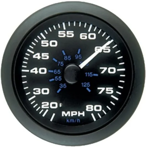 Miniatura 4 de Kit de Velocímetro Negro Premier Pro de 3 pulgadas y 80 MPH para Sierra 62723P, 8K, 3