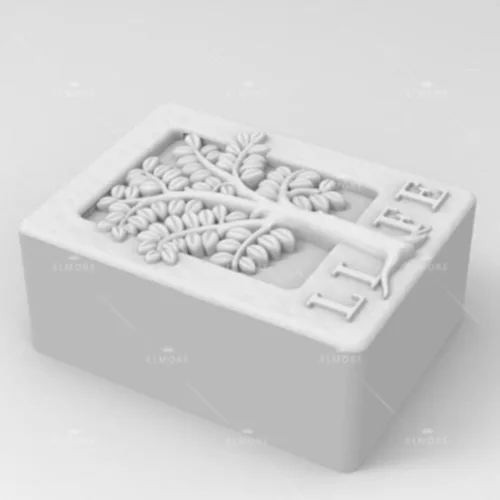 Miniatura 2 de Molde para Jabón de Silicona GRAINRAIN, Molde para Hacer Jabón Artesanal con Forma de Árbol Rectangular, Molde para Velas de Resina (FBA1-14222)