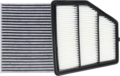 Miniatura 13 de Kit de filtro de aire de motor 17220-5BA-A00 y filtro de aire de cabina 80292-TF0-G01 Compatible con Honda Civic 2.0L de aspiración natural