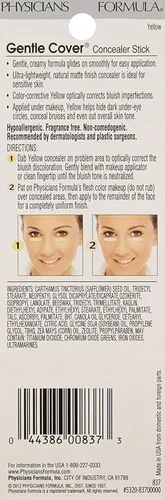 Miniatura 5 de Physicians Formula Lápiz corrector de cubierta suave, amarillo para imperfecciones, círculos debajo de los ojos e imperfecciones de la piel