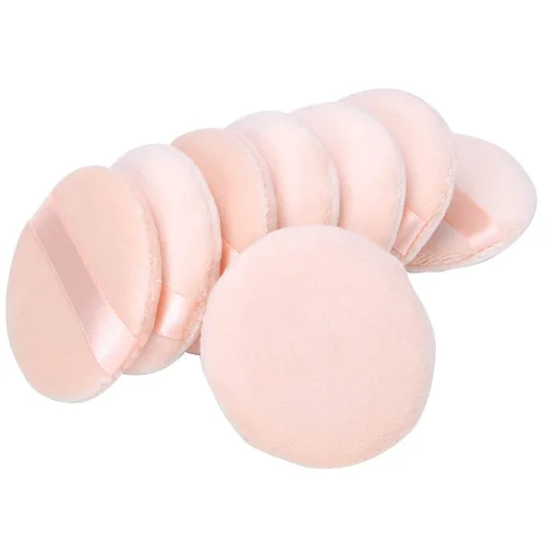 Miniatura 11 de 8 almohadillas de polvo de algodón suave para maquillaje, para polvo, suelto, prensado y corporal (2.36 pulgadas)