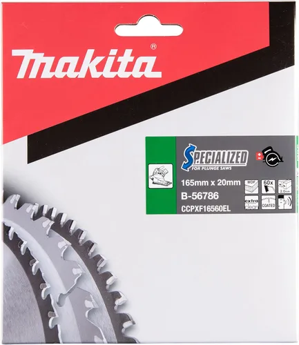 Miniatura 4 de Makita A-99982 6-1/2" 60T (ATB) Hoja de sierra de inmersión inalámbrica con punta de carburo