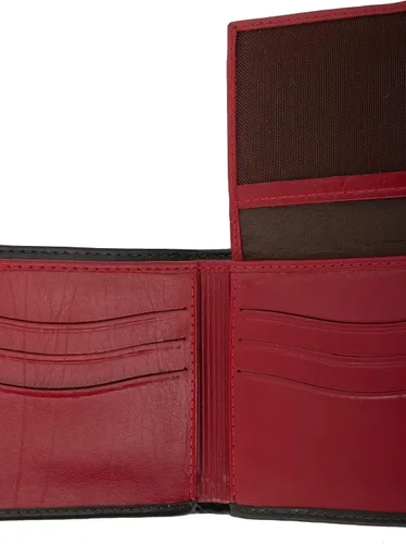 Miniatura 4 de VELEZ Carteras de cuero genuino para hombre NEGRO MATE Casual