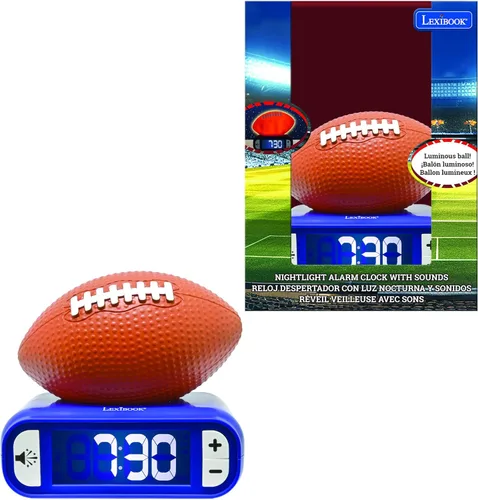 Miniatura 11 de Lexibook - Reloj despertador de dinosaurio con luz nocturna, para niños y niñas, con función de repetición, azul/verde - RL800DINO