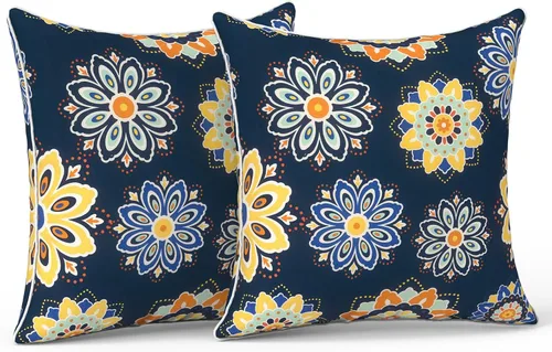 Miniatura 19 de LVTXIII Juego de 2 almohadas lumbares para patio, 12 x 20 pulgadas, resistentes a la decoloración, para exteriores con interiores, cojines lumbares