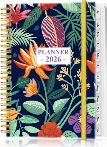 Miniatura 17 de Agenda de bolsillo/calendario 2026 - Agenda 2026 de enero de 2026 a diciembre de 2026, agenda 2026 con 12 pestañas, encuadernación de doble alambre