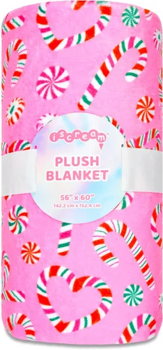 Miniatura 4 de iscream Holiday Cheer - Manta de felpa suave y sedosa de 56 x 60 pulgadas con estampado de forro polar, lo mejor en nieve