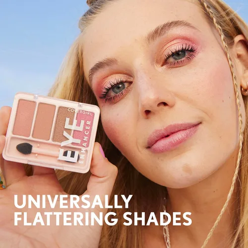 Miniatura 8 de COVERGIRL - Sombra de ojos Eye Enhancers 1-Kit, fórmula sedosa y transparente, aplicador de doble extremo, 100% libre de crueldad animal Azul