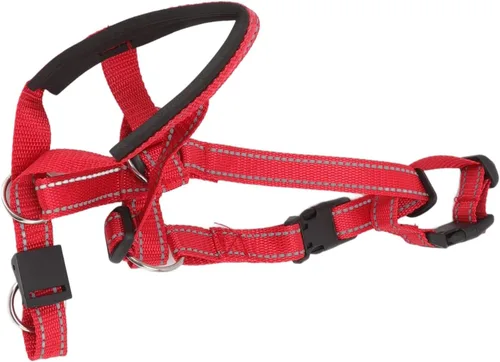 Miniatura 10 de TOPINCN Collar para la cabeza, cabestro de cabeza de perro con correa de seguridad, material de nailon con hebilla de metal, arnés para la cabeza