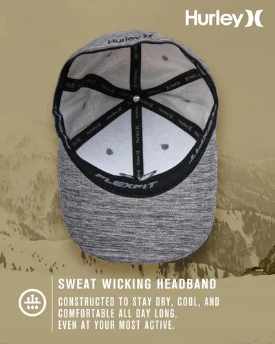 Miniatura 38 de Hurley Gorras para hombre - One & Only Flexfit Textures Cap - Sombreros ajustados para hombre, S-XL