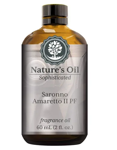 Saronno Amaretto II PF Aceite aromático (2.3 fl oz) para colonia, aceite de barba, difusores, fabricación de jabón, velas, loción, aromas para el