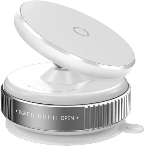 Miniatura 9 de Soporte magnético para teléfono con ventosa [giratorio de 360°] compatible con MagSafe iPhone para ducha, cocina, gimnasio, vidrio, espejo, Negro