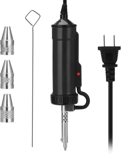 JUSTHERE Pistola desoldadora eléctrica, bomba de desoldadura automática portátil, herramienta de desoldadura de lechón de estaño de soldadura, CA