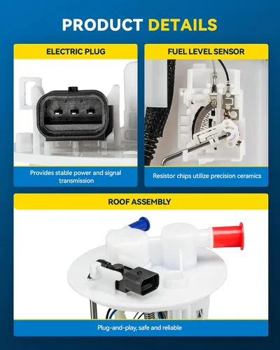 Miniatura 258 de PHILTOP FG1538 Conjunto de Bomba de Combustible Eléctrica con Unidad de Envío Compatible con Nissan Versa 1.6L Sedán/N17X 2012-2019, 2014-2019 Versa
