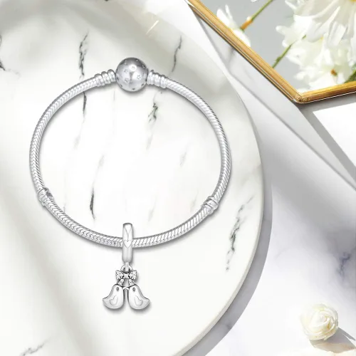 Miniatura 6 de CKK - Abalorios de plata de ley 925 para pulseras y collares, accesorios de joyería