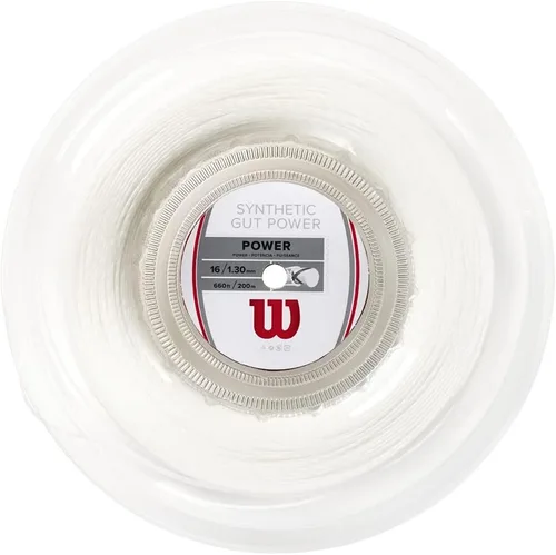 Miniatura 10 de WILSON Synthetic Gut Power - Cordaje para raqueta de tenis, juego y carrete de 200 m, calibre 16 y 17 Negro