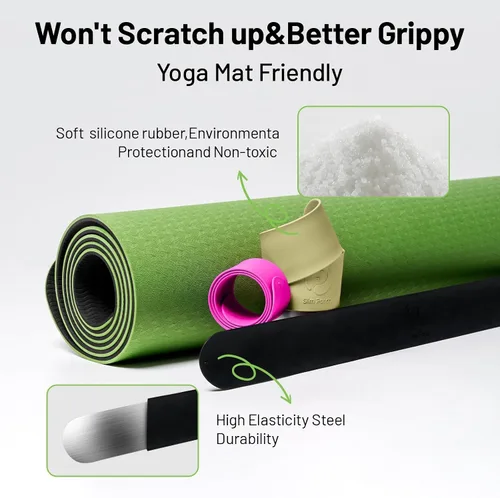 Miniatura 4 de Slim Panda Yoga Mat Strap Slap Band, One Snap Keeps Mats Tightly Rolled, Heavy-Duty Clasp Fits Most Size Mats(24" L X 2" W)