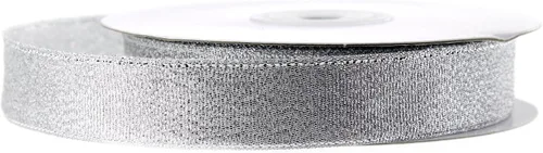 Miniatura 5 de Cinta metálica de tafetán de nailon, 25 yardas, 1-1/2-inch - Plata