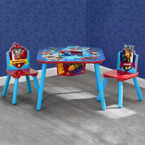 Miniatura 6 de Delta Children Silla tapizada, Nick Jr. PAW Patrol y juego de mesa y silla para niños con almacenamiento, ideal para artes y manualidades, merienda