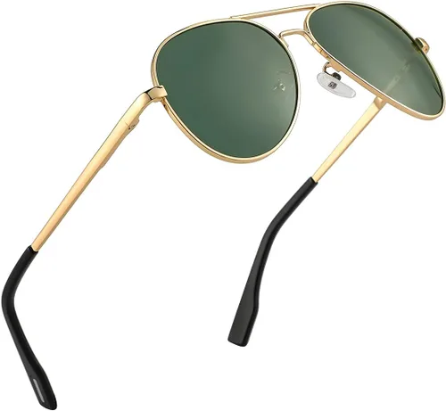 Miniatura 54 de Gafas de sol polarizadas de aviador pequeñas para niñas y niños de 4 a 16 años