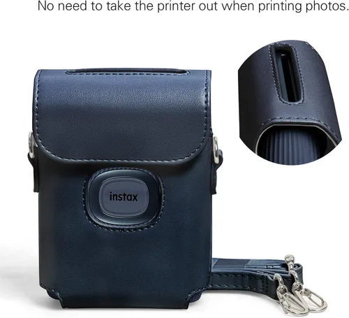 Miniatura 6 de MIni Link 2 - Funda de piel sintética para impresora Fujifilm Instax Mini Link 2 con correa de hombro ajustable