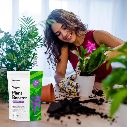 Miniatura 7 de Florasoul® Alimento para plantas de interior inodoro (1.1 libras por 130 galones), fertilizante orgánico de algas marinas para plantas