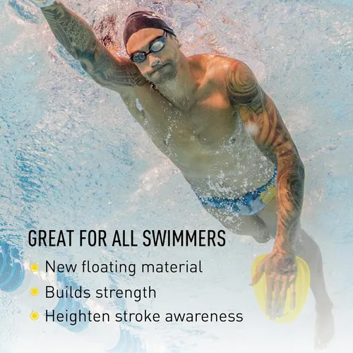 Miniatura 3 de FINIS Raquetas de natación flotantes Agility - Diseño sin tirantes para técnica de accidente cerebrovascular - Comentarios instantáneos