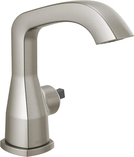 DELTA FAUCET 576-SSMPU-LHP-DST Stryke Grifo Menos Mango Acero Inoxidable Solo Agujero, 6.59 x 6 x 6.84 pulgadas