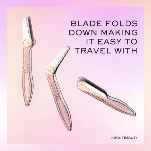 Miniatura 6 de Acerca de Beauty Rasuradores Plegables Sin Pelusa Fold-n-Go - 3 Rasuradores de Belleza Plegables para Depilación, Ideales para Afeitar, Exfoliar