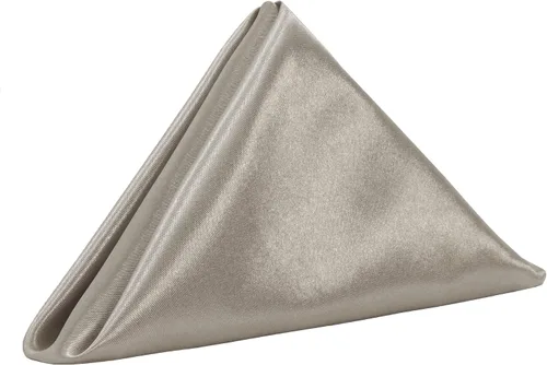 Miniatura 14 de YOUR CHAIR COVERS - Servilletas de tela de gran tamaño de satén dorado de 20 pulgadas con dobladillo – Servilletas elegantes y reutilizables