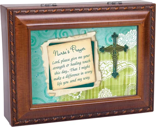 Miniatura 7 de Enfermera oración del grano de madera caja de músicareproduce Ave Maria