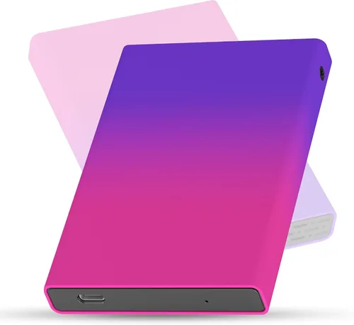 Disco duro externo portátil de 500 GB, USB 3.0 Ultra Slim HDD de 2.5 pulgadas, almacenamiento Plug & Play para PC, laptop, escritorio, consola de