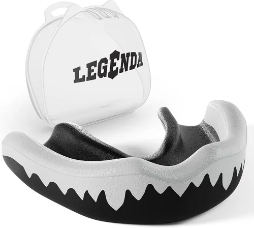 Miniatura 13 de Legenda Protector bucal deportivo con funda, protector bucal profesional para boxeo, fútbol, hockey, Jiu Jitsu, Muay Thai, MMA, lucha libre