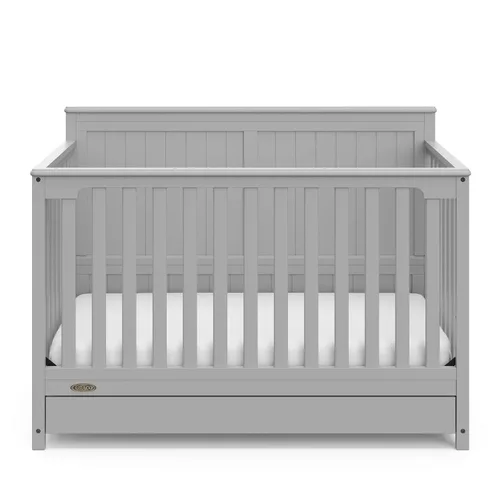 Miniatura 10 de Graco Hadley Cuna convertible 5 en 1 con cajón (Gris Guijarro) – Certificado GREENGUARD Gold, Combo de cuna con cajón, Cajón de almacenamiento