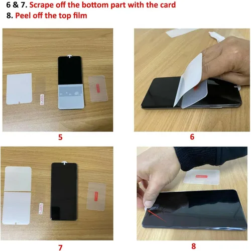 Miniatura 4 de LOOKSEVEN Paquete de 3 protectores de pantalla de hidrogel para Samsung Galaxy Note 20, película de TPU de alta sensibilidad (no templada)