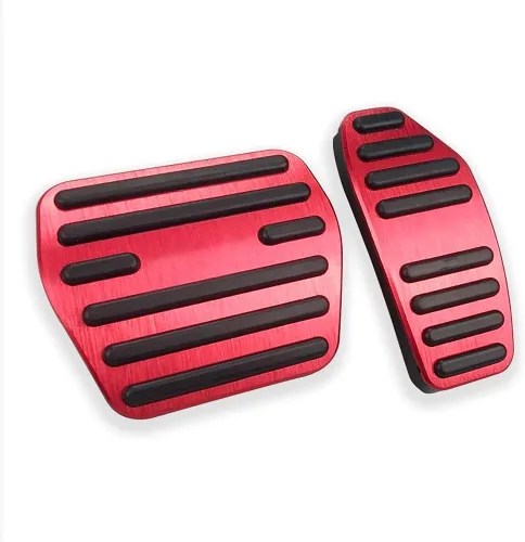 Miniatura 8 de LEXLEY 2 almohadillas antideslizantes de aluminio para pedal de freno de gas, cubiertas de pedal de acelerador sin perforación para Nissan Altima