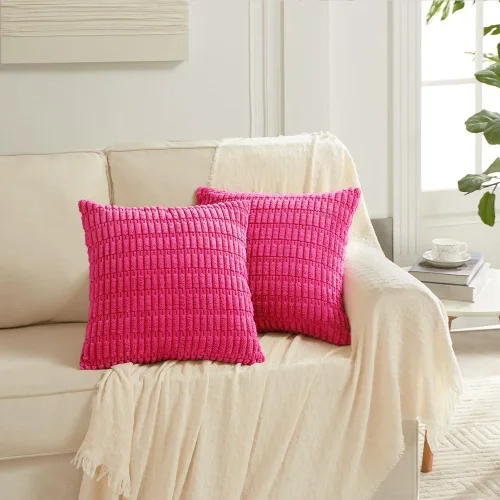 Miniatura 298 de Fancy Homi - Paquete de 2 fundas de almohada decorativas de color taupe de 22 x 22 pulgadas para sala de estar, sofá, cama, estilo rústico, bohemio