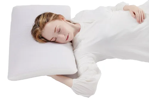 Miniatura 7 de Almohada Berklan Harmony para dormir con rejilla elástica hexagonal y núcleo de látex natural, funda transpirable de almohada de gran