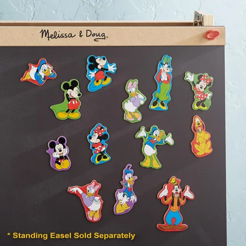 Miniatura 9 de Melissa & Doug Imanes de madera de personajes de Mickey Mouse de Disney (20 piezas), juguetes para fanáticos de Disney, imanes de nevera de Mickey