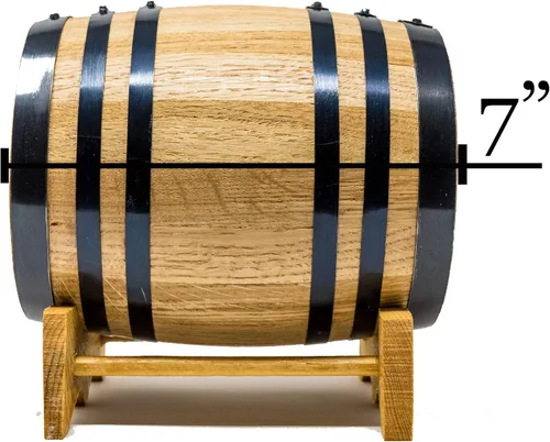 Miniatura 4 de Barriles de envejecimiento de roble blanco americano auténticos grabados (2 litros) - Barriles de envejecimiento de madera nuevos para whisky