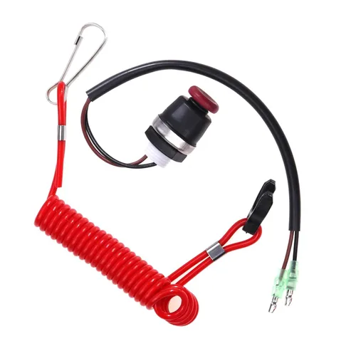 Miniatura 12 de ZOOKOTO Cordón universal para motor fuera de borda para interruptor de parada urgente y cordón de seguridad para Yamaha/Tohatsu/Honda Motores fuera