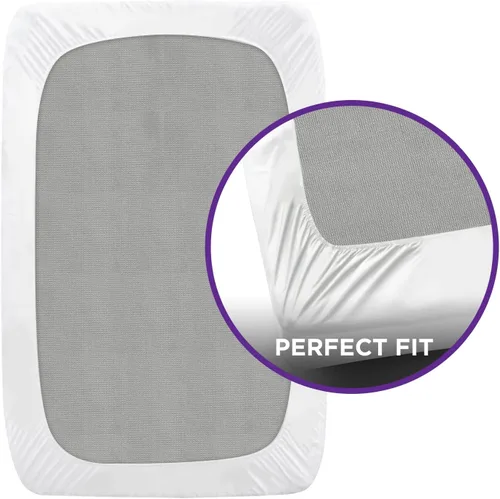 Miniatura 2 de Blissford - Protector de colchón de plástico de 36 x 75 pulgadas, estilo sábana bajera, funda de colchón de vinilo impermeable, resistente