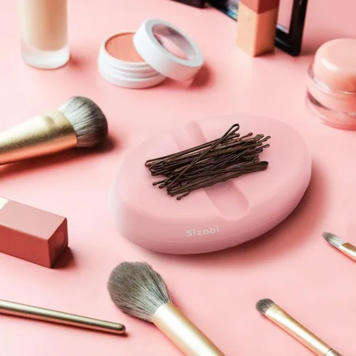 Miniatura 6 de Sizobi Soporte magnético para pasadores, sostiene de forma segura clips de metal para el cabello y clips de papel, cojines magnéticos para coser