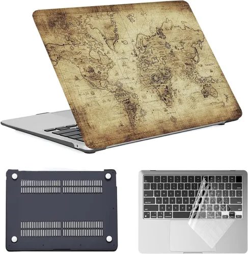 Miniatura 20 de Funda para laptop para MacBook Air de 11 pulgadas 2015 2014 2013 2012 2011 2010 A1465 A1370, diseño de plástico, duradero, protector de computadora