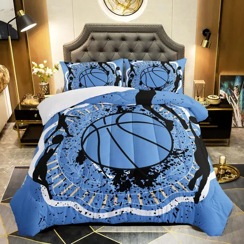 Miniatura 24 de QOOMO Juego de edredón de fútbol americano de 3 piezas, tamaño individual, juego de ropa de cama de fuego y agua para adolescentes, niños y niñas