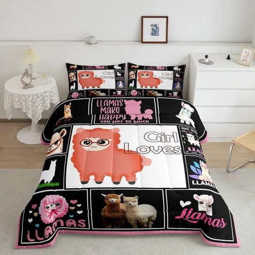 Miniatura 31 de jejeloiu Juego de edredón con patrón de corona, edredón estampado King y Queen para niños y adolescentes, juego de ropa de cama moderno de arte